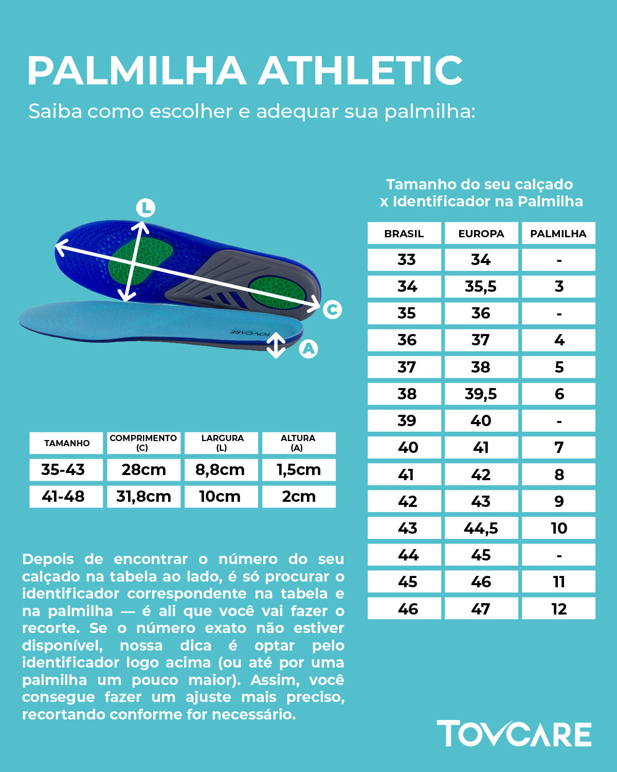 Tabela de Medidas
