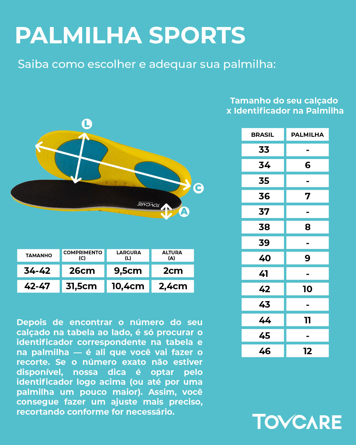 Tabela de Medidas