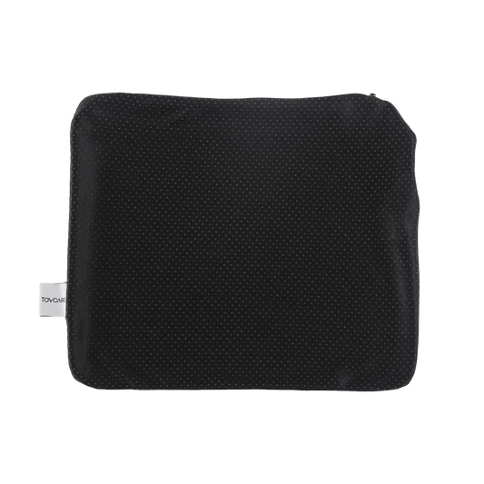 Almofada de assento ergonômica em gel de silicone com estrutura em favo de mel, projetada para absorção de impacto, distribuição de peso e alívio de pressão no cóccix, item de alta performance da linha confort gel para suporte lombar, cervical e alívio do estresse muscular.