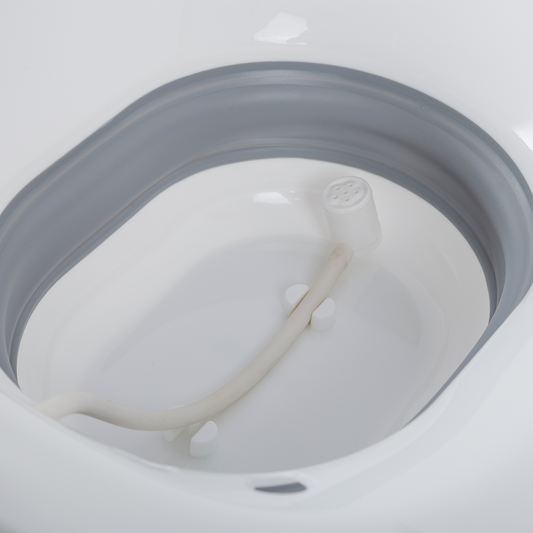 BACIA PARA BANHO DE ASSENTO RETRÁTIL