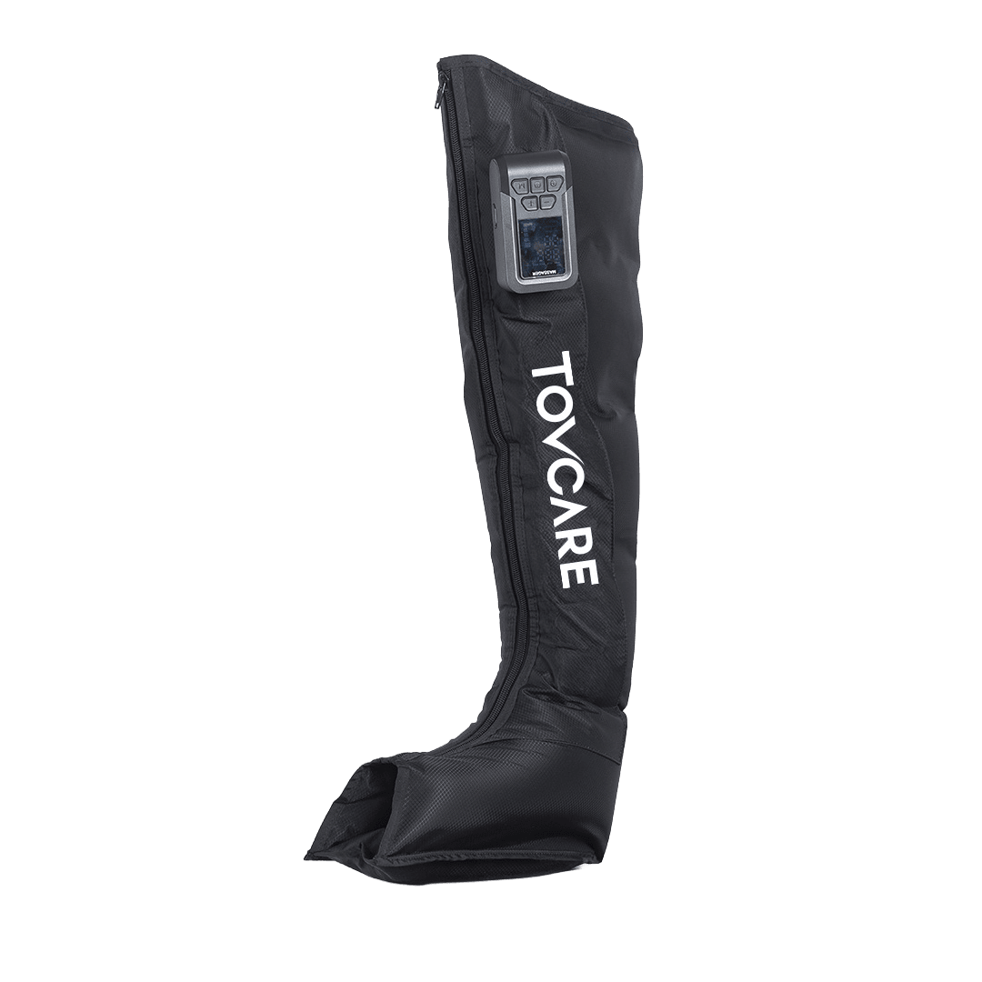 Bota de compressão pneumática e pressoterapia para pernas, desenvolvida com câmaras de ar sequenciais, modos de drenagem ajustáveis e controle sem fio, uma solução ergonômica e tecnológica indispensável para recuperação muscular, drenagem e alívio do estresse.