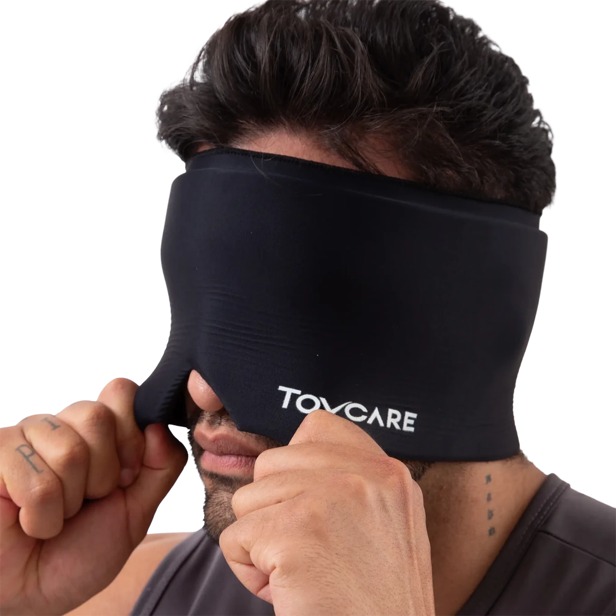 Touca e faixa para cabeça com gel térmico para enxaqueca, confeccionada em tecido elástico macio com bolsas de gel integradas para compressão 360° quente ou fria, ideal para terapias de crioterapia (frio) e termoterapia (quente), proporcionando alívio rápido de dores e inchaços.