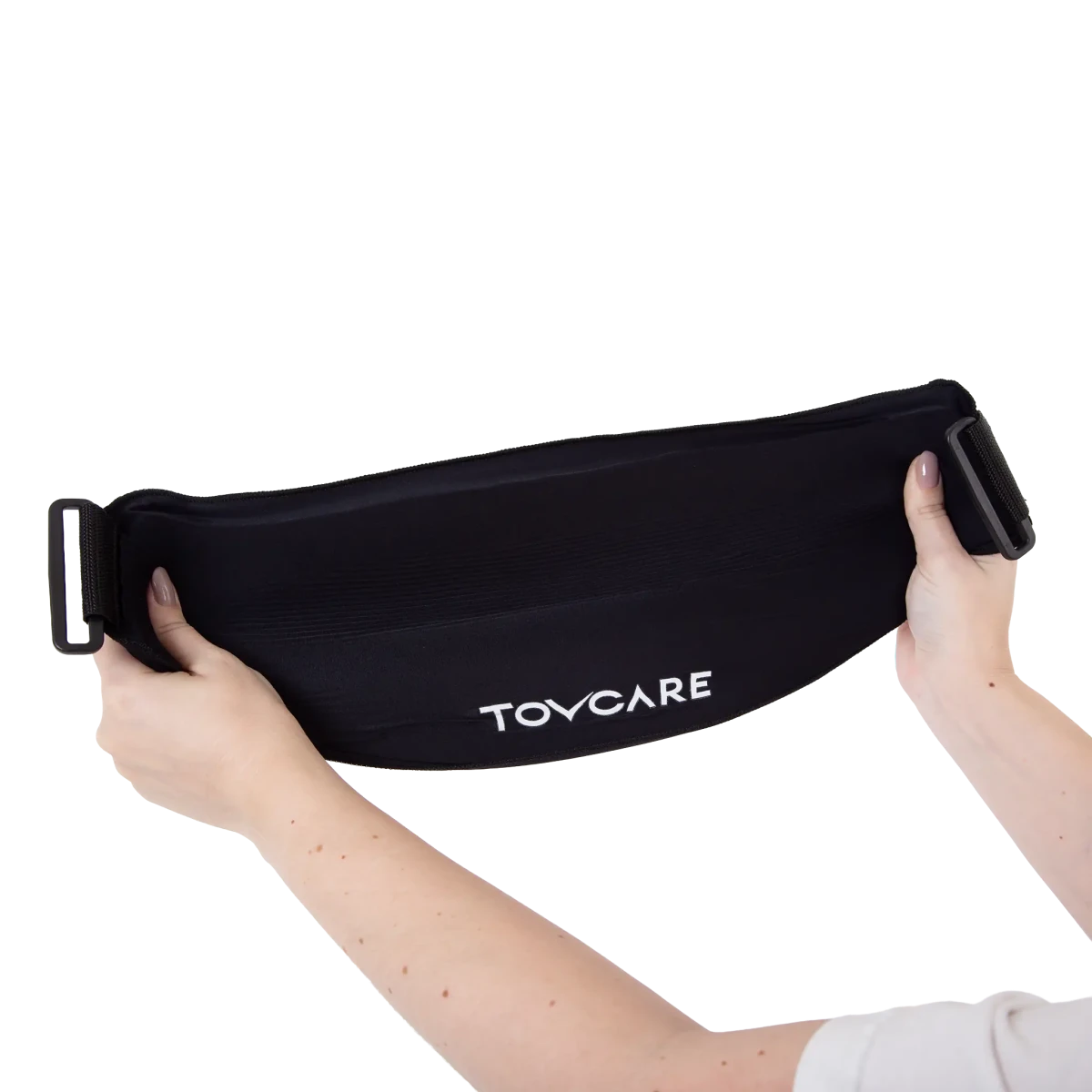 Faixa multiuso com gel térmico para compressa quente e fria, desenvolvida com fita ajustável de velcro e bolsa de gel flexível reutilizável, acessório térmico de alta performance da linha Gelcare para alívio de tensões, espasmos musculares e analgesia.