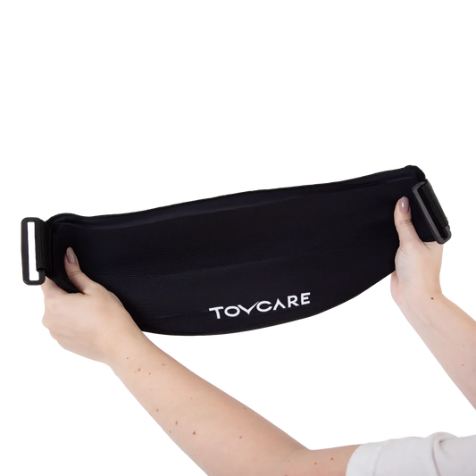 Faixa multiuso com gel térmico para compressa quente e fria, desenvolvida com fita ajustável de velcro e bolsa de gel flexível reutilizável, acessório térmico de alta performance da linha Gelcare para alívio de tensões, espasmos musculares e analgesia.