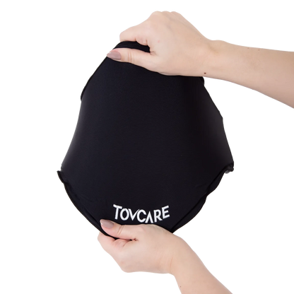 Faixa multiuso com gel térmico para compressa quente e fria, desenvolvida com fita ajustável de velcro e bolsa de gel flexível reutilizável, combina flexibilidade contínua mesmo congelado, revestimento macio e cintas ajustáveis de fixação.