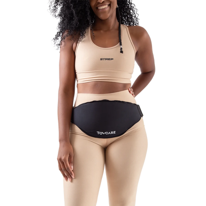 Faixa multiuso com gel térmico para compressa quente e fria, desenvolvida com fita ajustável de velcro e bolsa de gel flexível reutilizável, ideal para terapias de crioterapia (frio) e termoterapia (quente), proporcionando alívio rápido de dores e inchaços.
