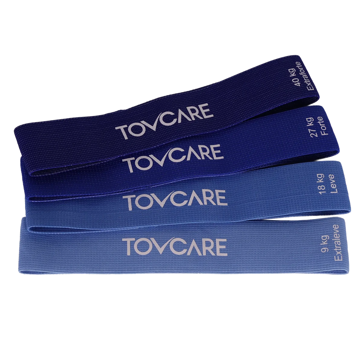 Kit de faixas de resistência elásticas em tecido e látex, desenvolvido com diferentes níveis de tensão e fita interna de silicone antiderrapante que evita deslizamentos, desenvolvido com materiais de alta durabilidade e aderência antiderrapante para total estabilidade e segurança.