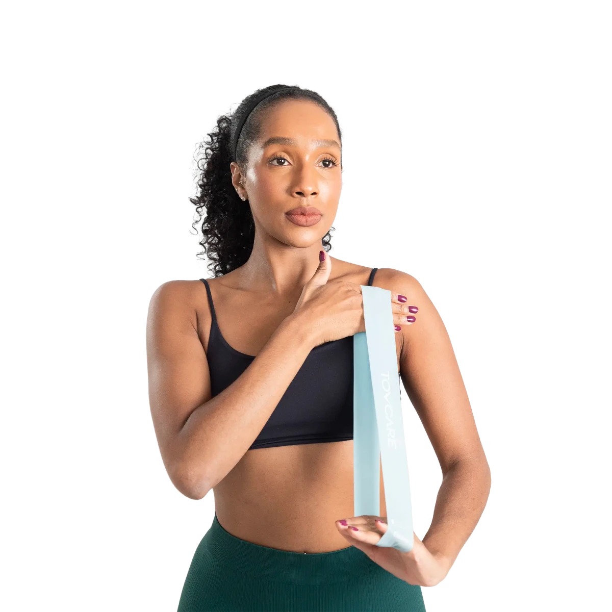 Kit de faixas de resistência elásticas em tecido e látex, desenvolvido com diferentes níveis de tensão e fita interna de silicone antiderrapante que evita deslizamentos, combina design ergonômico, leveza e alta elasticidade para adaptação a diferentes níveis de intensidade.