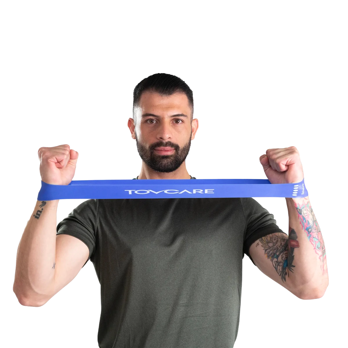 Kit de faixas de resistência elásticas em tecido e látex, desenvolvido com diferentes níveis de tensão e fita interna de silicone antiderrapante que evita deslizamentos, proporciona maior resistência progressiva, estabilidade articular e eficiência nos treinos.