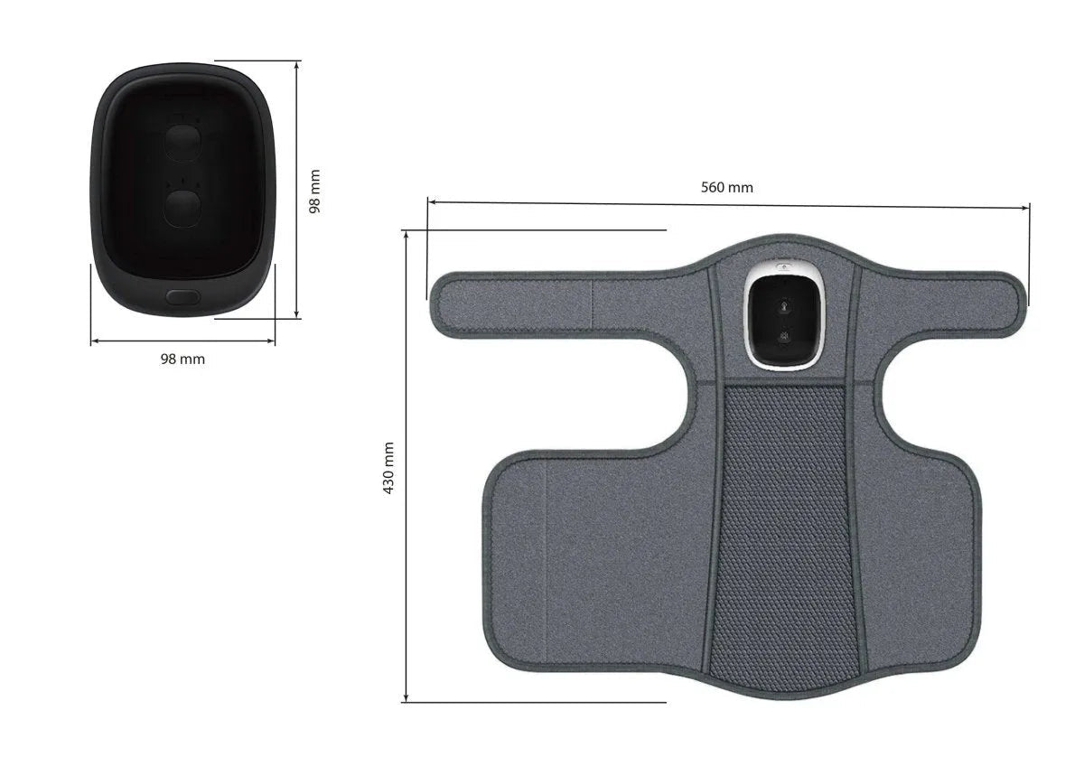 Aparelho massageador elétrico e portátil para relaxamento muscular, desenvolvido com tecnologia de vibração contínua, design ergonômico e bateria recarregável de longa duração, uma solução ergonômica e tecnológica indispensável para recuperação muscular, drenagem e alívio do estresse.