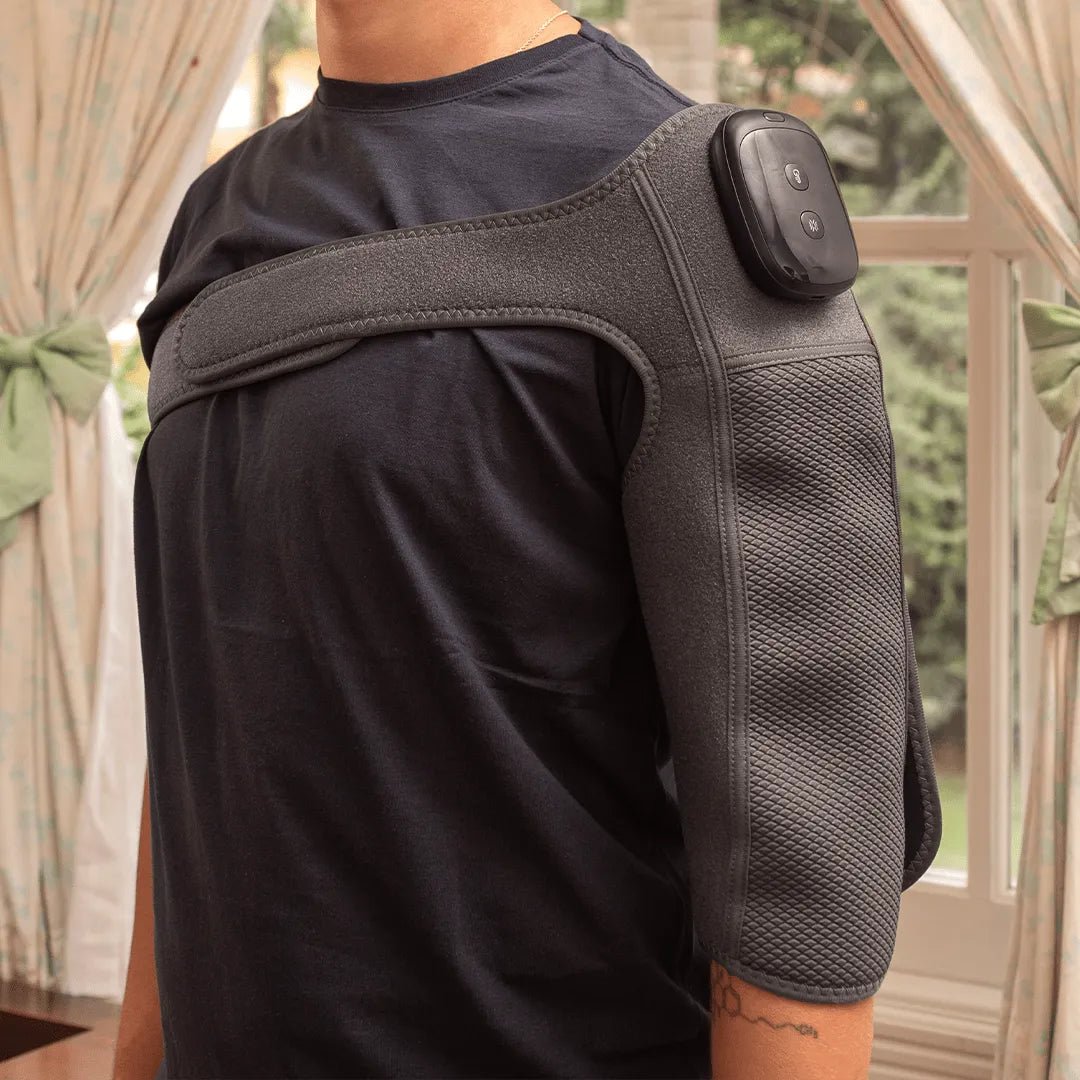 Aparelho massageador elétrico e portátil para relaxamento muscular, desenvolvido com tecnologia de vibração contínua, design ergonômico e bateria recarregável de longa duração, dispositivo essencial da linha confort para drenagem linfática, alívio de fadiga e bem-estar corporal.