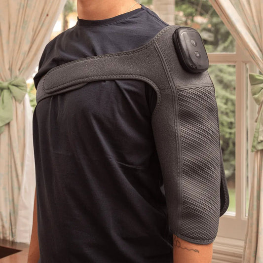 Aparelho massageador elétrico e portátil para relaxamento muscular, desenvolvido com tecnologia de vibração contínua, design ergonômico e bateria recarregável de longa duração, dispositivo essencial da linha confort para drenagem linfática, alívio de fadiga e bem-estar corporal.