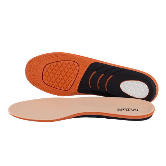 Palmilha ortopédica anatômica da linha MOV, confeccionada com material respirável de alta absorção e suporte ergométrico para os pés, combina distribuição uniforme de peso, redução do atrito e ajuste perfeito para diversos tipos de calçados.