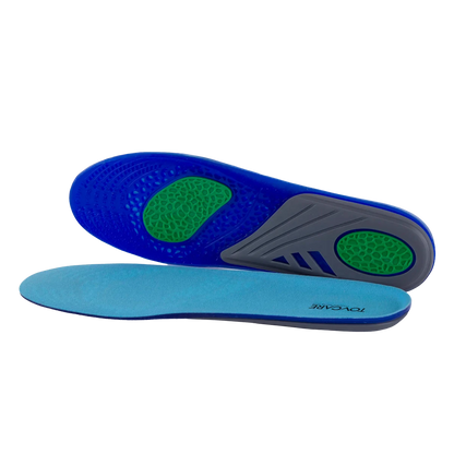 Palmilha ortopédica anatômica da linha MOV, confeccionada com material respirável de alta absorção e suporte ergométrico para os pés, acessório ortopédico de alta performance da linha MOV para proteção dos calcanhares, metatarsos e pés cansados.