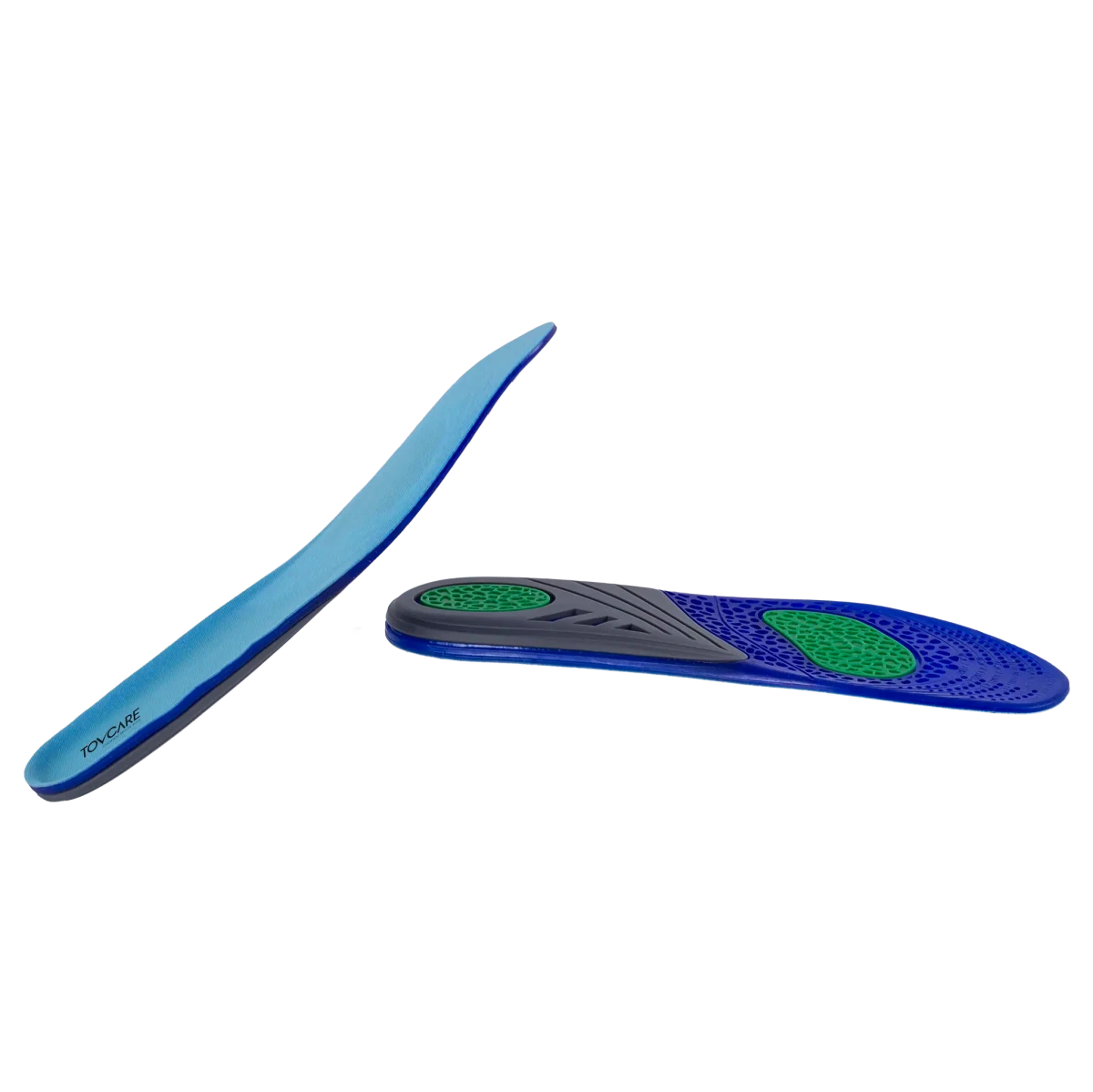 Palmilha ortopédica anatômica da linha MOV, confeccionada com material respirável de alta absorção e suporte ergométrico para os pés, combina distribuição uniforme de peso, redução do atrito e ajuste perfeito para diversos tipos de calçados.