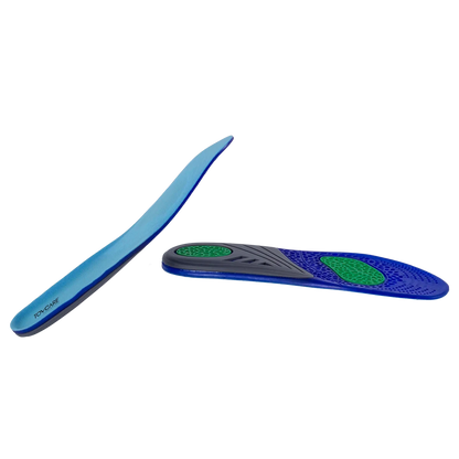 Palmilha ortopédica anatômica da linha MOV, confeccionada com material respirável de alta absorção e suporte ergométrico para os pés, combina distribuição uniforme de peso, redução do atrito e ajuste perfeito para diversos tipos de calçados.