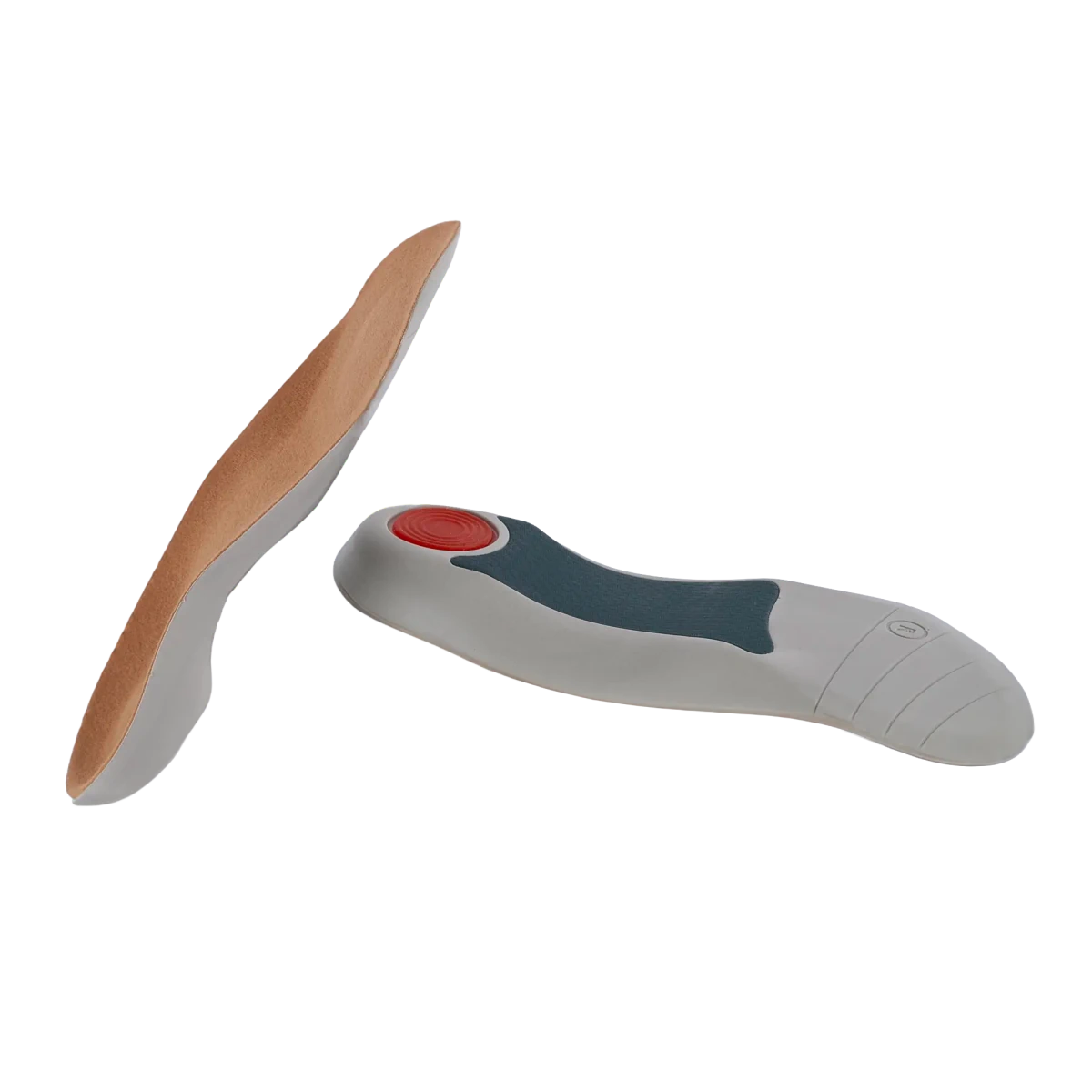 Palmilha ortopédica em silicone de alta absorção de impacto, desenvolvida em gel de silicone macio com ponto de alívio no calcanhar e metatarso, ideal para absorção de impacto, amortecimento de pressões e alívio de dores ao caminhar ou praticar esportes.