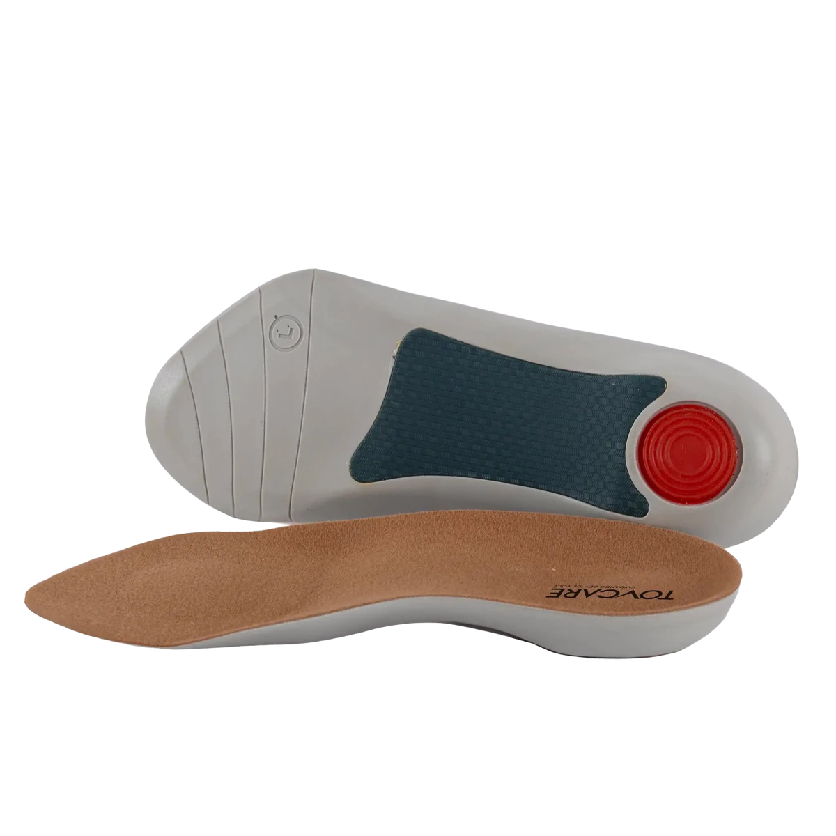 Palmilha ortopédica em silicone de alta absorção de impacto, desenvolvida em gel de silicone macio com ponto de alívio no calcanhar e metatarso, proporciona pisada correta e alinhamento postural, aliviando a sobrecarga nos joelhos, coluna e articulações.