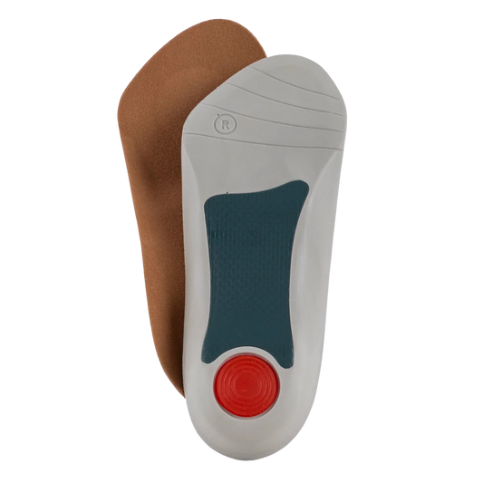 Palmilha ortopédica em silicone de alta absorção de impacto, desenvolvida em gel de silicone macio com ponto de alívio no calcanhar e metatarso, garante sensação contínua de bem-estar, frescor e suporte ortopédico para uso diário ou treinos intensos.