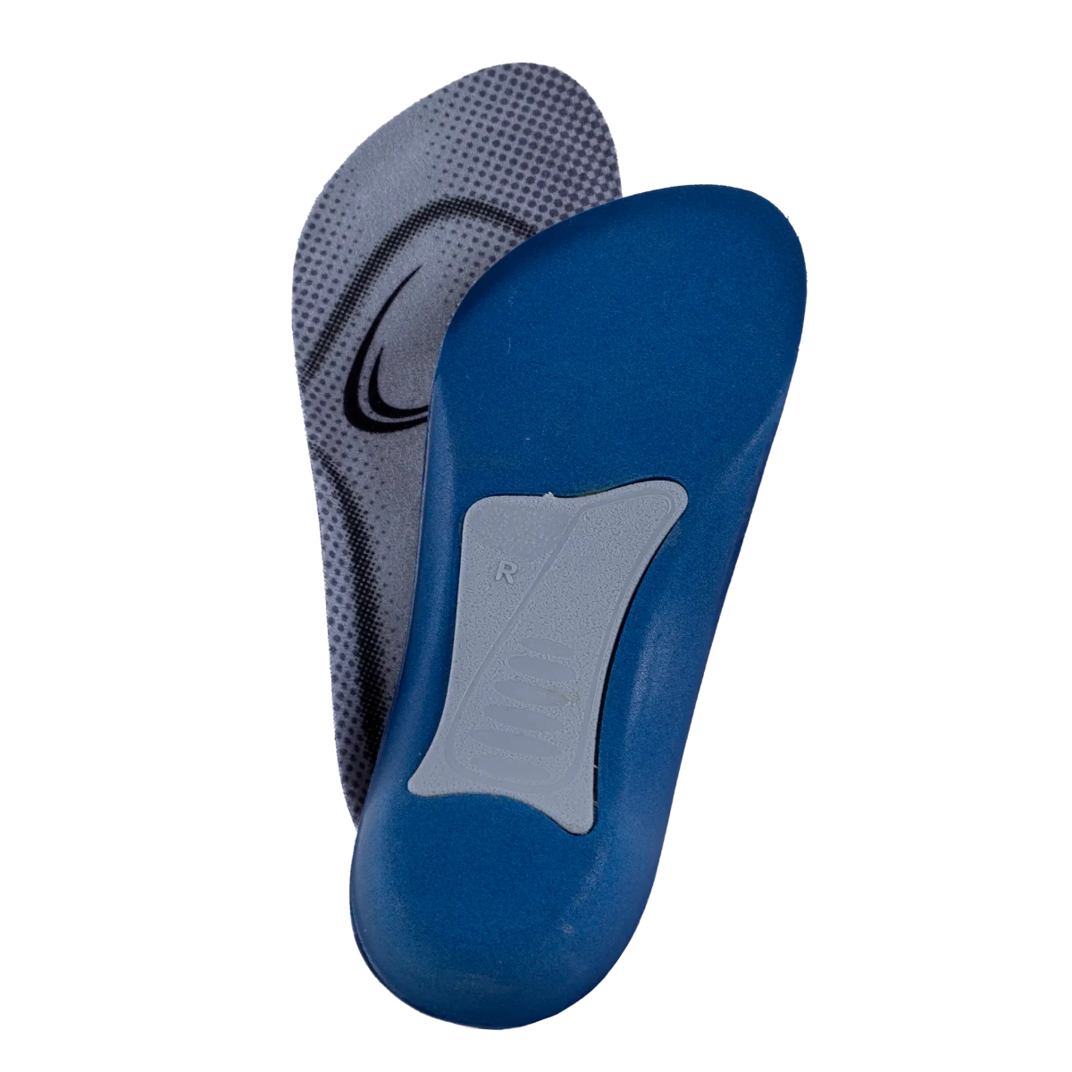 Palmilha ortopédica anatômica da linha MOV, confeccionada com material respirável de alta absorção e suporte ergométrico para os pés, uma solução ergonômica indispensável para fascite plantar, esporão de calcâneo e conforto prolongado nos pés.