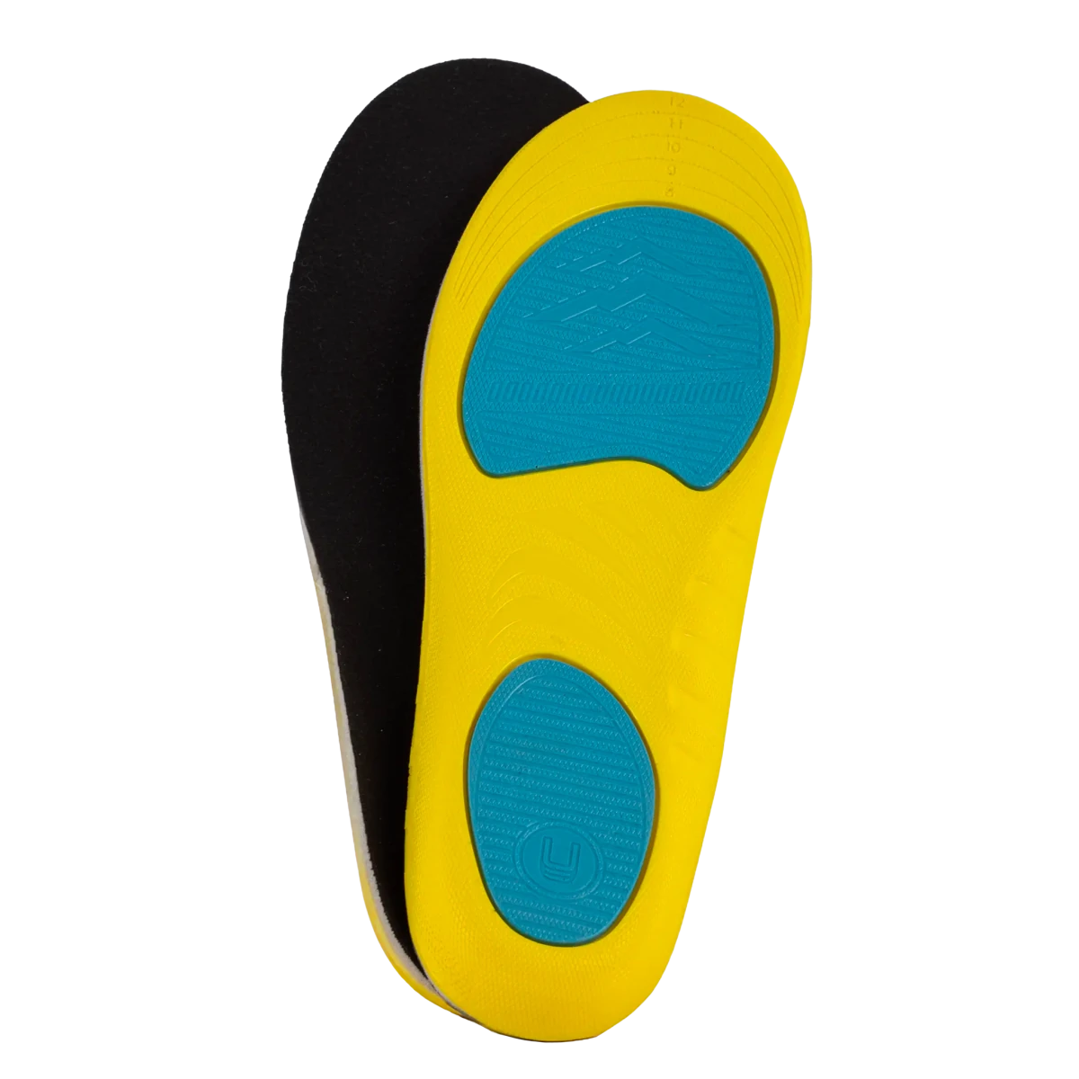 Palmilha ortopédica anatômica da linha MOV, confeccionada com material respirável de alta absorção e suporte ergométrico para os pés, desenvolvida com material de alta densidade e formato anatômico para suporte e estabilidade dos pés.
