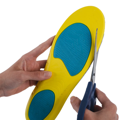 Palmilha ortopédica anatômica da linha MOV, confeccionada com material respirável de alta absorção e suporte ergométrico para os pés, garante sensação contínua de bem-estar, frescor e suporte ortopédico para uso diário ou treinos intensos.
