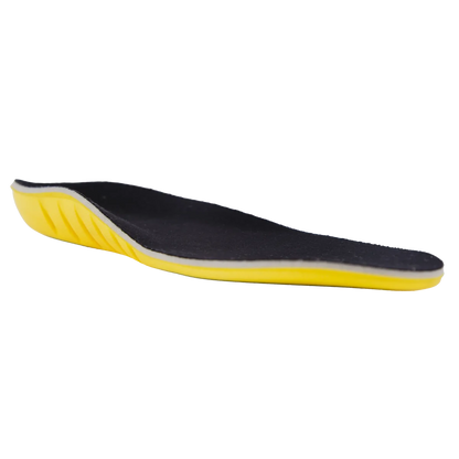 Palmilha ortopédica anatômica da linha MOV, confeccionada com material respirável de alta absorção e suporte ergométrico para os pés, proporciona pisada correta e alinhamento postural, aliviando a sobrecarga nos joelhos, coluna e articulações.