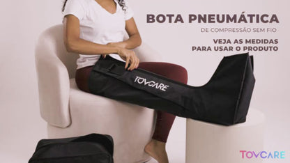 BOTA TERAPIA COMPRESSÃO PNEUMÁTICA SEM FIO