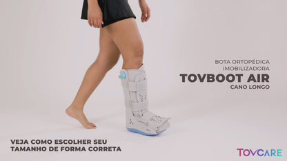 BOTA ORTOPÉDICA PNEUMÁTICA TOVBOOT AIR CANO LONGO
