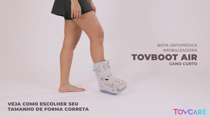 BOTA ORTOPÉDICA PNEUMÁTICA TOVBOOT AIR CANO CURTO