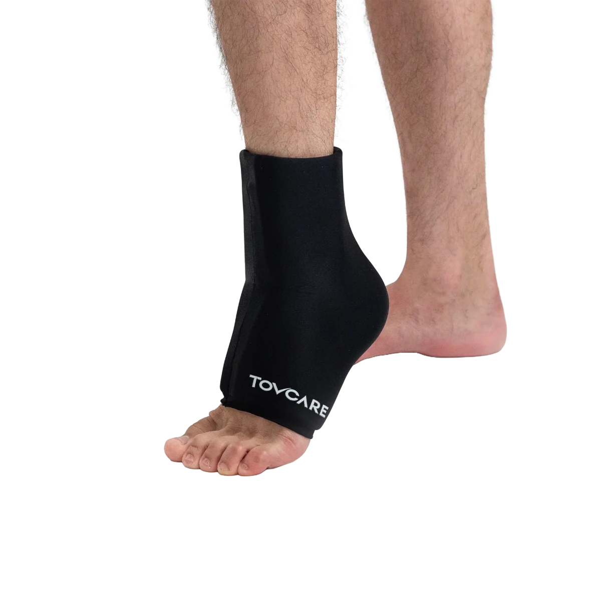 Tornozeleira com gel térmico para crioterapia e recuperação, confeccionada com gel flexível que envolve a articulação para redução de edemas e torções, ideal para terapias de crioterapia (frio) e termoterapia (quente), proporcionando alívio rápido de dores e inchaços.