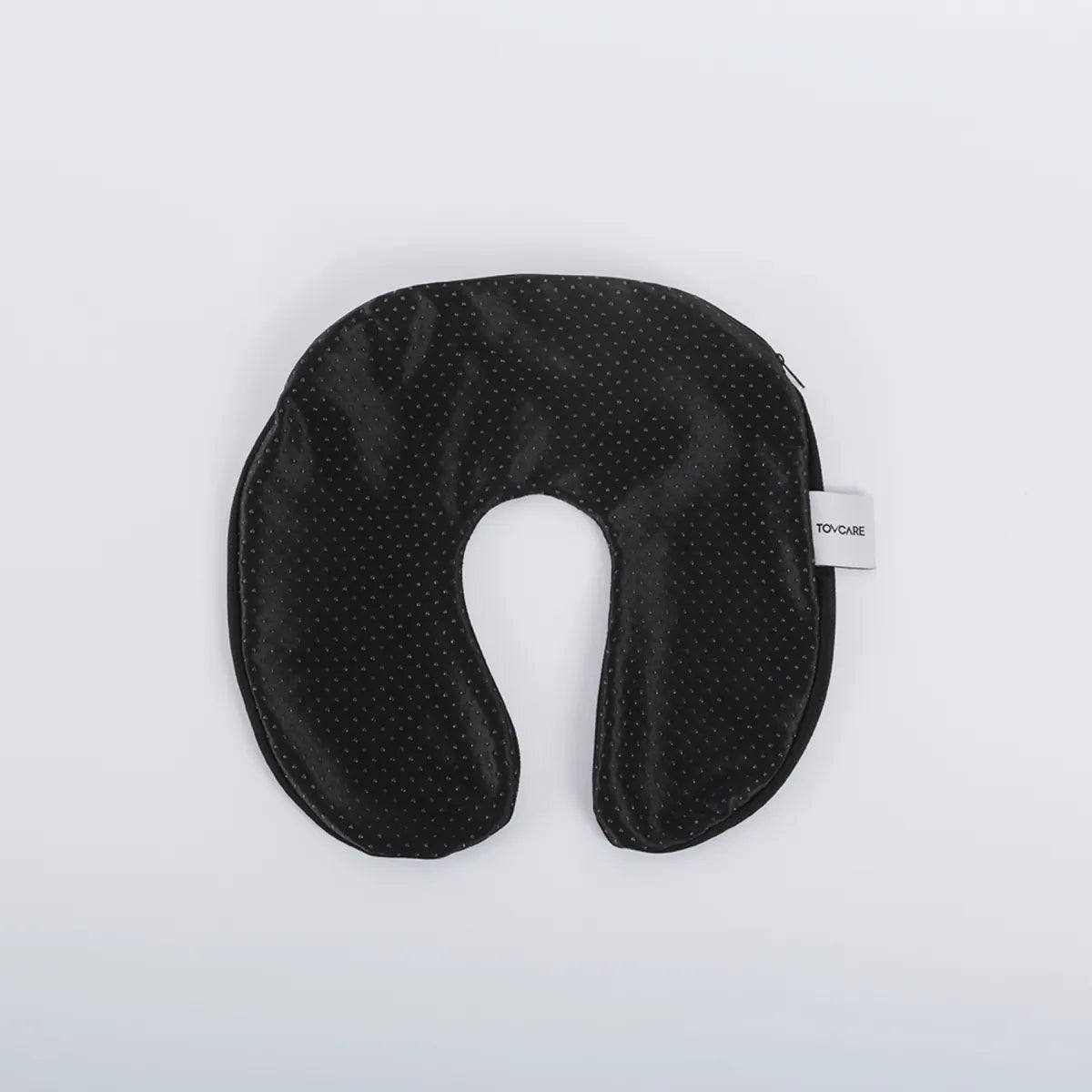 Travesseiro de pescoço ergonômico com gel térmico e espuma de memória, confeccionado em espuma viscoelástica macia com camada de gel refrescante e capa removível, ideal para alívio de pressão, conforto térmico e alinhamento postural durante longos períodos sentado ou em repouso.